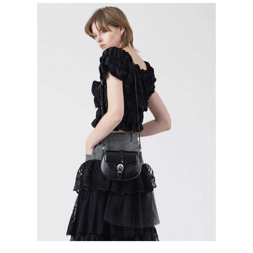 ウィルフリー WILLFULLY トップス whip shirring stripe 2way tops ホイップシャーリングストライプツーウェイトップス 半袖 ミドル丈 2611-to-36の画像