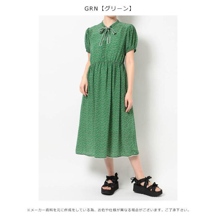 Sale メリージェニー Merry Jenny 通販 Floralボウタイパフワンピース ワンピース レディース ロング丈 半袖 ミディアム丈 フレア 派手 総柄 花柄 バッグ ワンピースのダブルハート 通販 Yahoo ショッピング