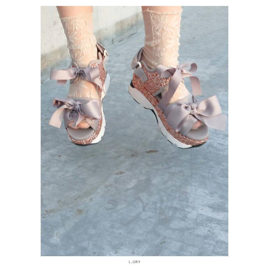 Sale メリージェニー Merry Jenny 通販 Glitterリボンスニーカーサンダル レディース シューズ サンダル スニーカー 靴 厚底 リボン フリル 春夏 ベルクロ バッグ ワンピースのダブルハート 通販 Yahoo ショッピング