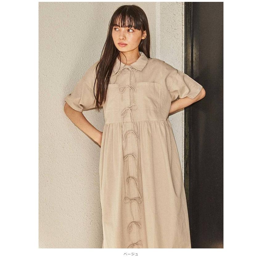 Sale メリージェニー Merry Jenny 通販 りぼんりぼんシャツワンピース レディース ワンピース リボン フリル フレア シャツ シャツ ワンピース 綿100 バッグ ワンピースのダブルハート 通販 Yahoo ショッピング
