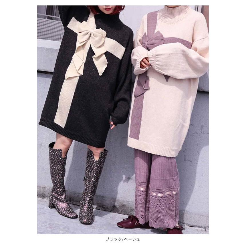 Sale メリージェニー Merry Jenny 通販 プレゼントリボンニットワンピース レディース トップス ニット ワンピース ニットワンピース ミニワンピース バッグ ワンピースのダブルハート 通販 Yahoo ショッピング