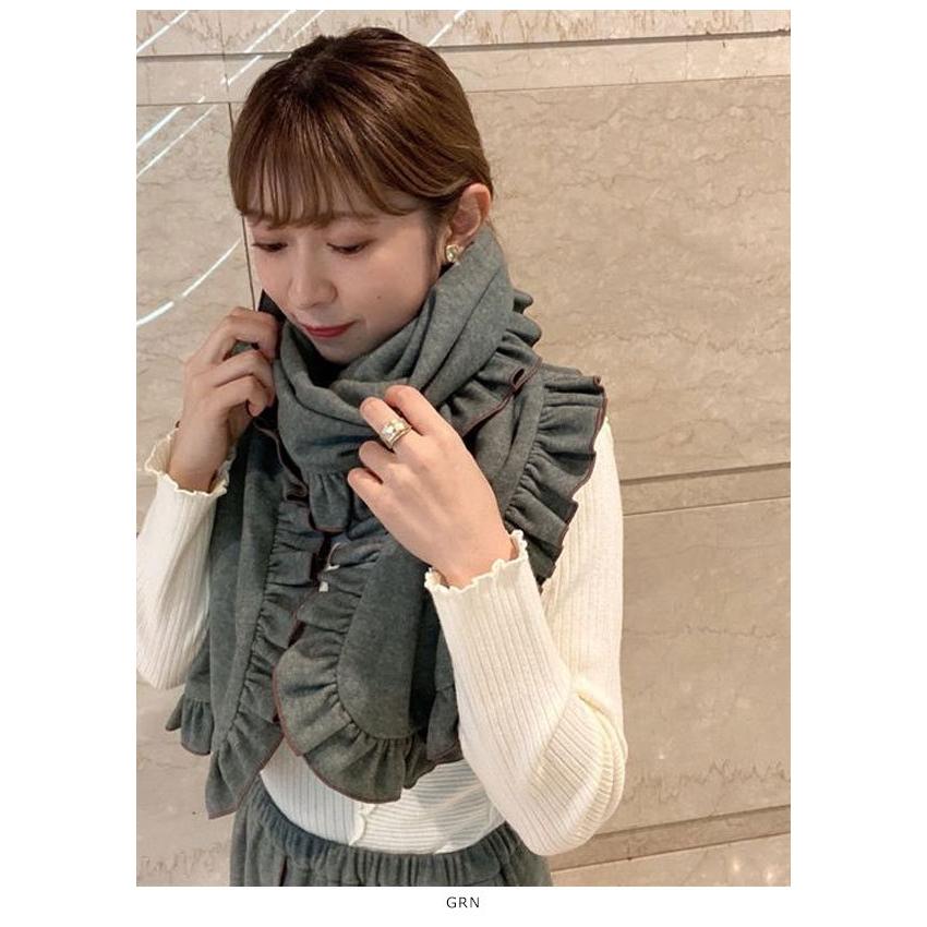 Sale メリージェニー Merry Jenny 秋冬 通販 Fluffyフリルメロウマフラー レディース マフラー ストール フリル ガーリー バイカラー 刺繍 ブランド バッグ ワンピースのダブルハート 通販 Yahoo ショッピング