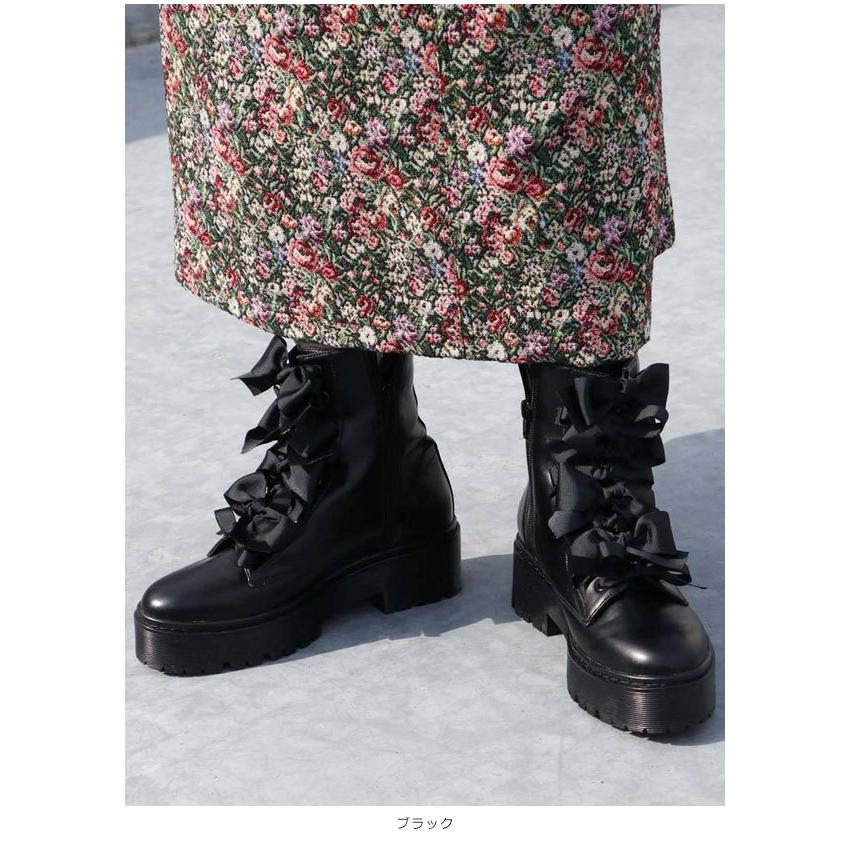 Sale メリージェニー Merry Jenny 通販 りぼんりぼんラバーソールブーツ レディース シューズ 靴 ブーツ ショートブーツ 厚底 厚底ブーツ リボン バッグ ワンピースのダブルハート 通販 Yahoo ショッピング