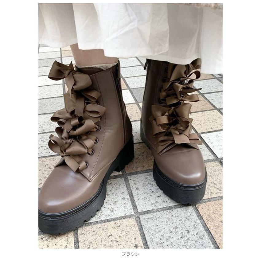 Sale メリージェニー Merry Jenny 通販 りぼんりぼんラバーソールブーツ レディース シューズ 靴 ブーツ ショートブーツ 厚底 厚底ブーツ リボン バッグ ワンピースのダブルハート 通販 Yahoo ショッピング