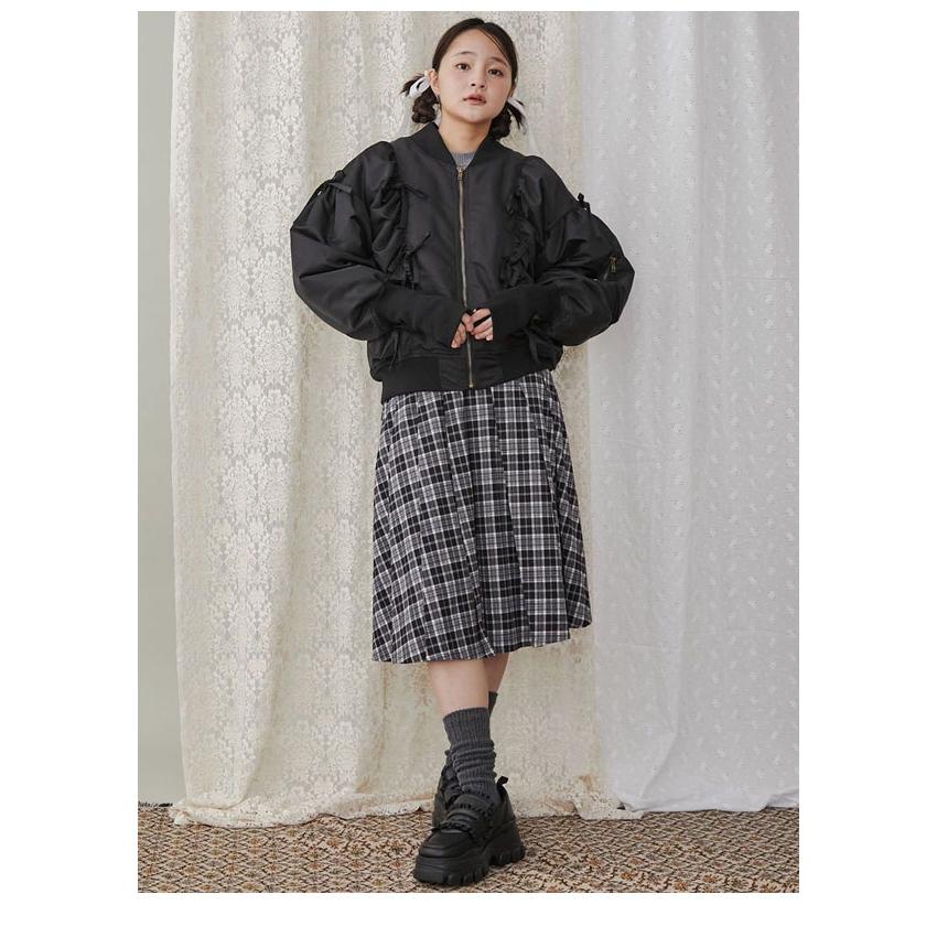 メリージェニー ジャケット スカート merry jenny（メリージェニー） SALE50%OFF ボトムス チェックレース