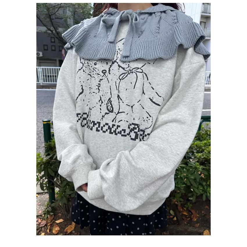 出品停止間近　merry jenny バラクラバ アイボリー merry jenny（メリージェニー） SALE30%OFF 小物 ケープカラーニット