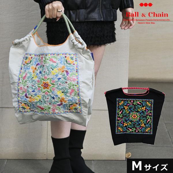 送料無料 Ball＆Chain ボールアンドチェーン 正規品 Floral Bandana Mサイズ バッグ エコバッグ トートバッグ 刺繍 ギフト hideaki mihara