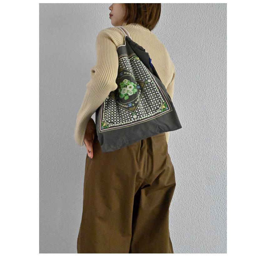 送料無料 Ball＆Chain ボールアンドチェーン 正規品 WHITE CLOVER Mサイズ バッグ フラワー 花柄 エコバッグ トートバッグ 刺繍 ギフト A4 301075 | Ball＆Chain | 07