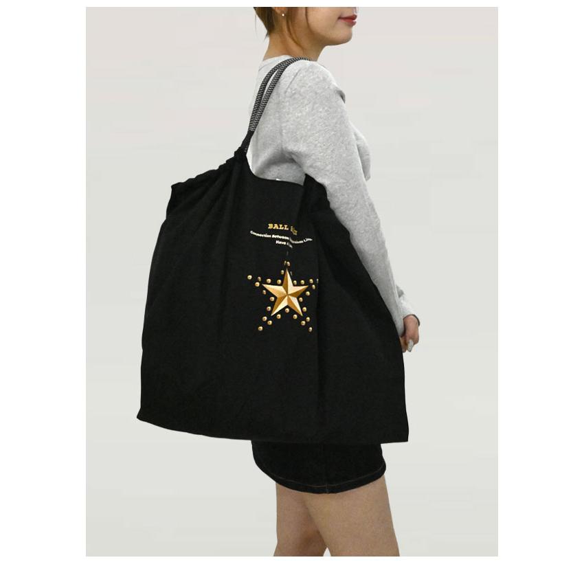 Ball＆Chain（ボールアンドチェーン） 送料無料 正規品 Star and Studs 正規品Ball & Chain トートバッグ スター刺繍 ブラック