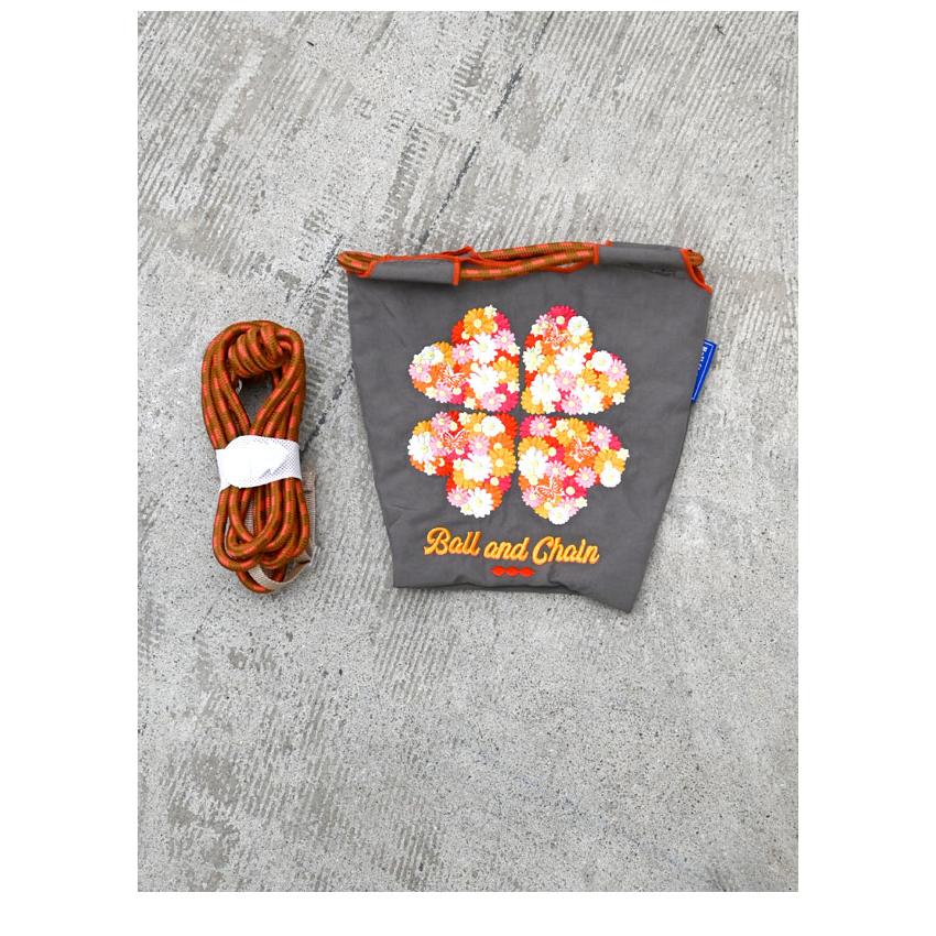 ボールアンドチェーン クローバー柄 エコバッグМ＆ショルダー ボールアンドチェーン クローバー柄 エコバッグМ＆ショルダー