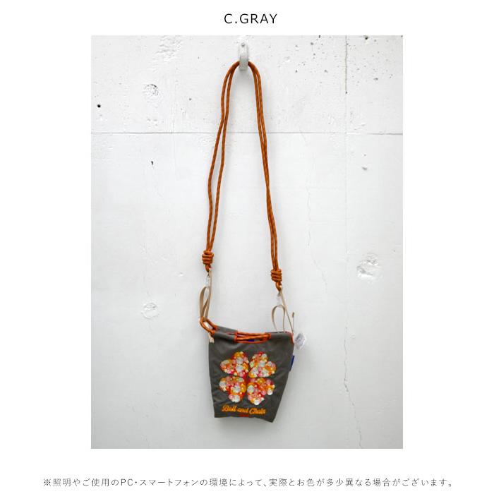 【送料無料】 Ball＆Chain ボールアンドチェーン 正規品 CLOVER Sサイズ クローバー バッグ ショッピングバッグ エコバッグ トートバッグ ショルダー 刺繍｜doubleheart｜04