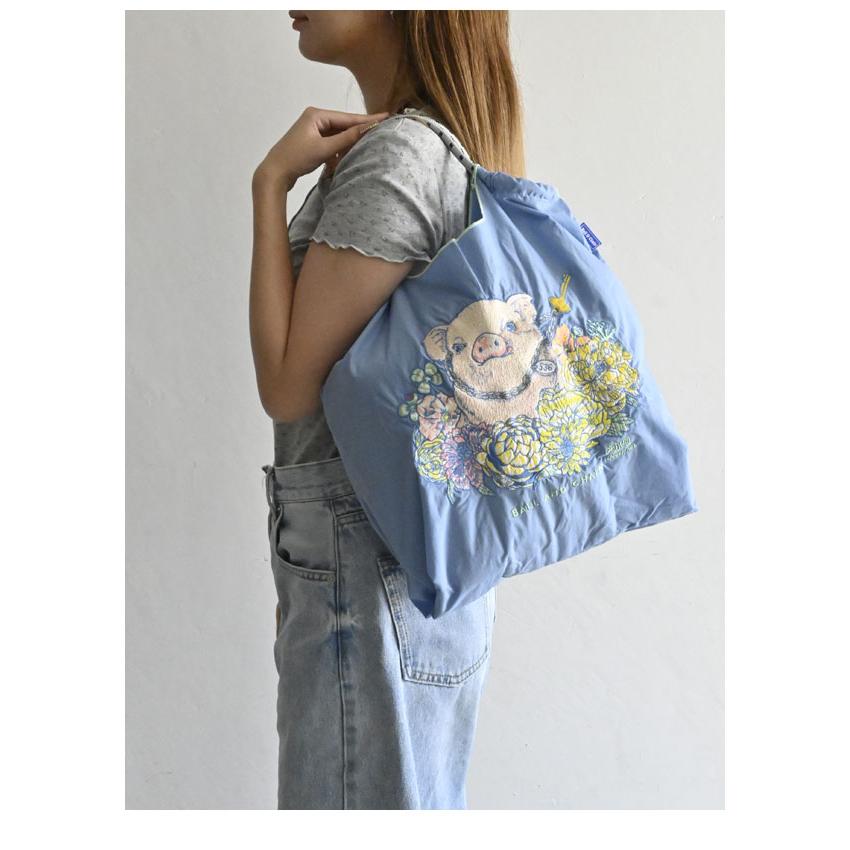 送料無料 Ball＆Chain ボールアンドチェーン 正規品 D.PIG.536 Mサイズ D[di:] Mai Kuwahara コラボ商品 バッグ エコバッグ トートバッグ 刺繍 ギフト A4 | Ball＆Chain | 05