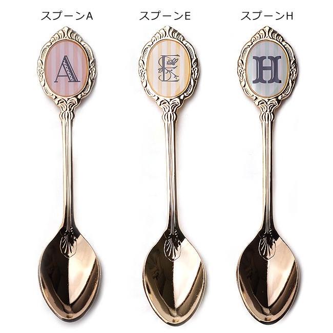 イニシャルカトラリー ゴールドスプーン ゴールドフォーク 食器 イニシャルカトラリー ゴールドスプーン ゴールドフォーク 食器