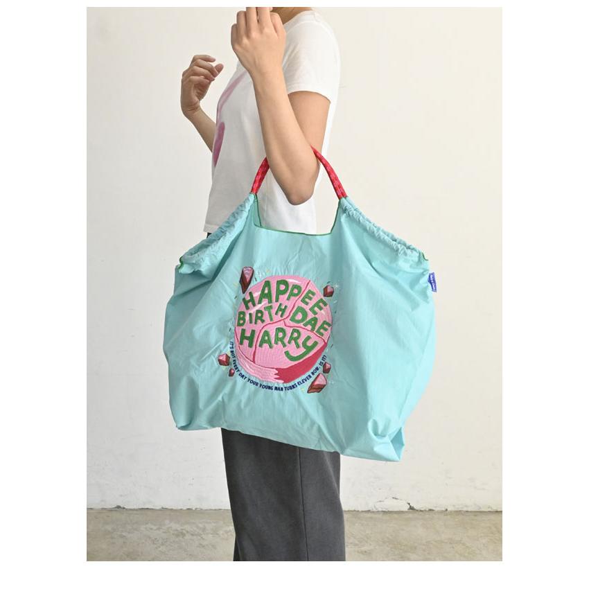 送料無料 Ball＆Chain ボールアンドチェーン 正規品 H.BIRTHDAY CAKE Lサイズ ハリーポッター バッグ エコバッグ トートバッグ 刺繍 ギフト A4 348105 | Ball＆Chain | 06