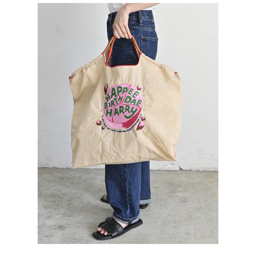 送料無料 Ball＆Chain ボールアンドチェーン 正規品 H.BIRTHDAY CAKE Lサイズ ハリーポッター バッグ エコバッグ トートバッグ 刺繍 ギフト A4 348105 | Ball＆Chain | 09