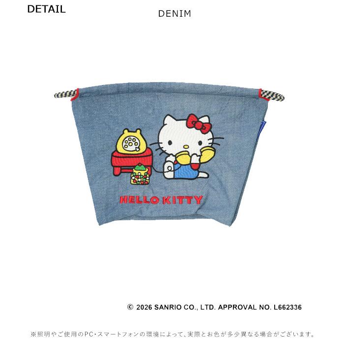 発送可能　ボール&チェーン　キティ　ポーチ ボールアンドチェーン ハローキティコラボのポーチ｜70's HELLO KITTY