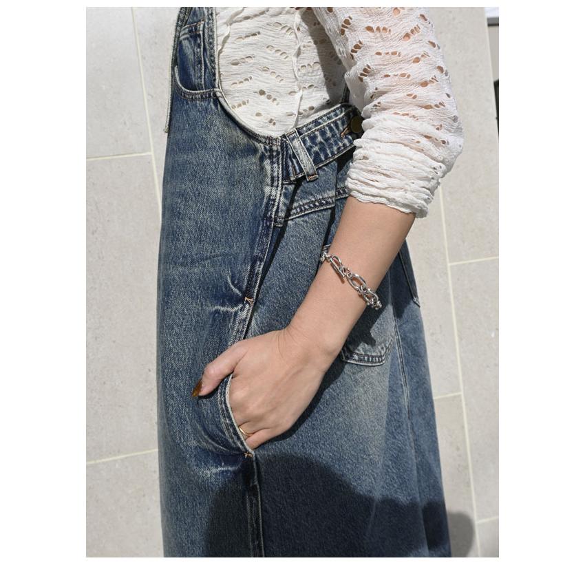 PaulineBleu ポリーヌブロー フロントアシンメトリーデニム