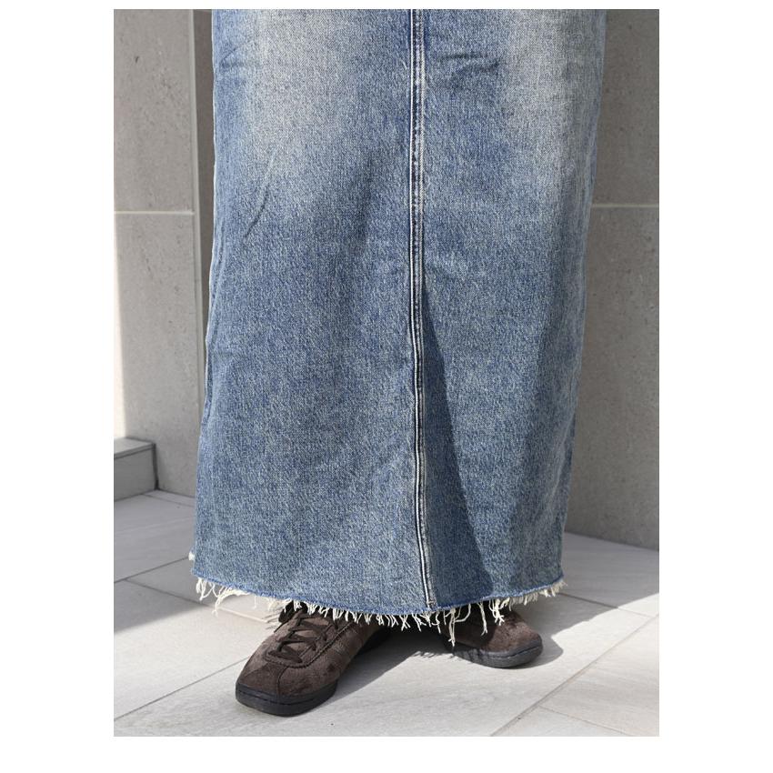 PaulineBleu ポリーヌブロー フロントアシンメトリーデニム