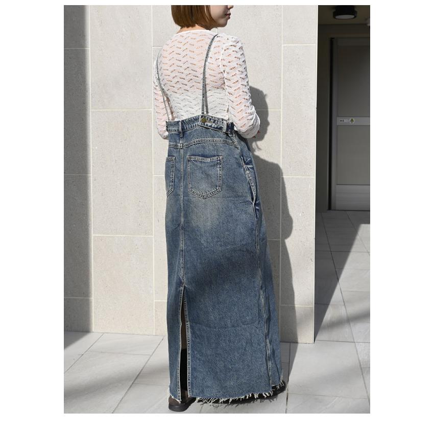 PaulineBleu ポリーヌブロー フロントアシンメトリーデニム