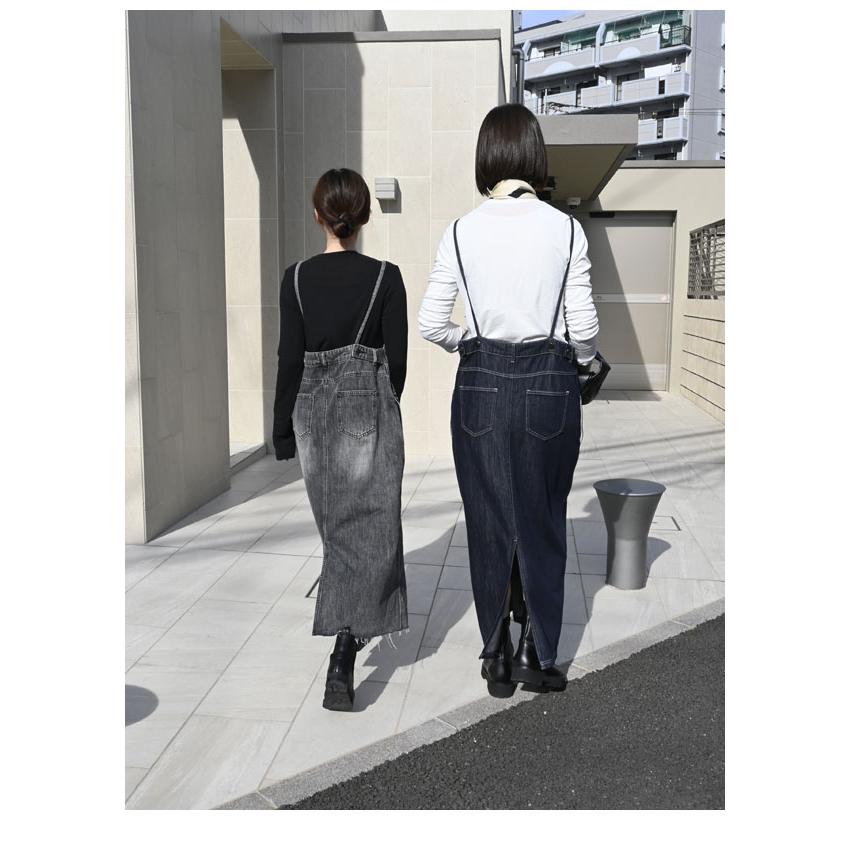 PaulineBleu ポリーヌブロー フロントアシンメトリーデニム