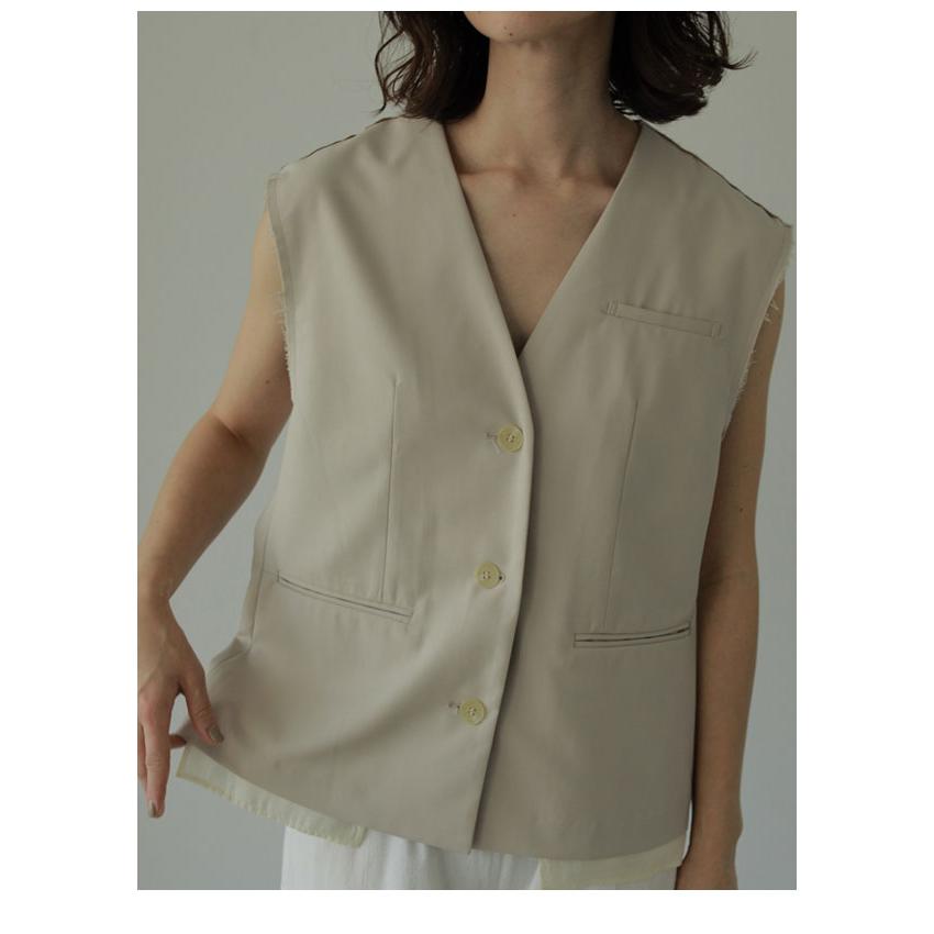即納】 anuke 2024SpringSummer アンヌーク トップス Cutoff Twill 