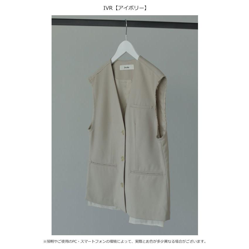即納】 anuke 2024SpringSummer アンヌーク トップス Cutoff Twill 