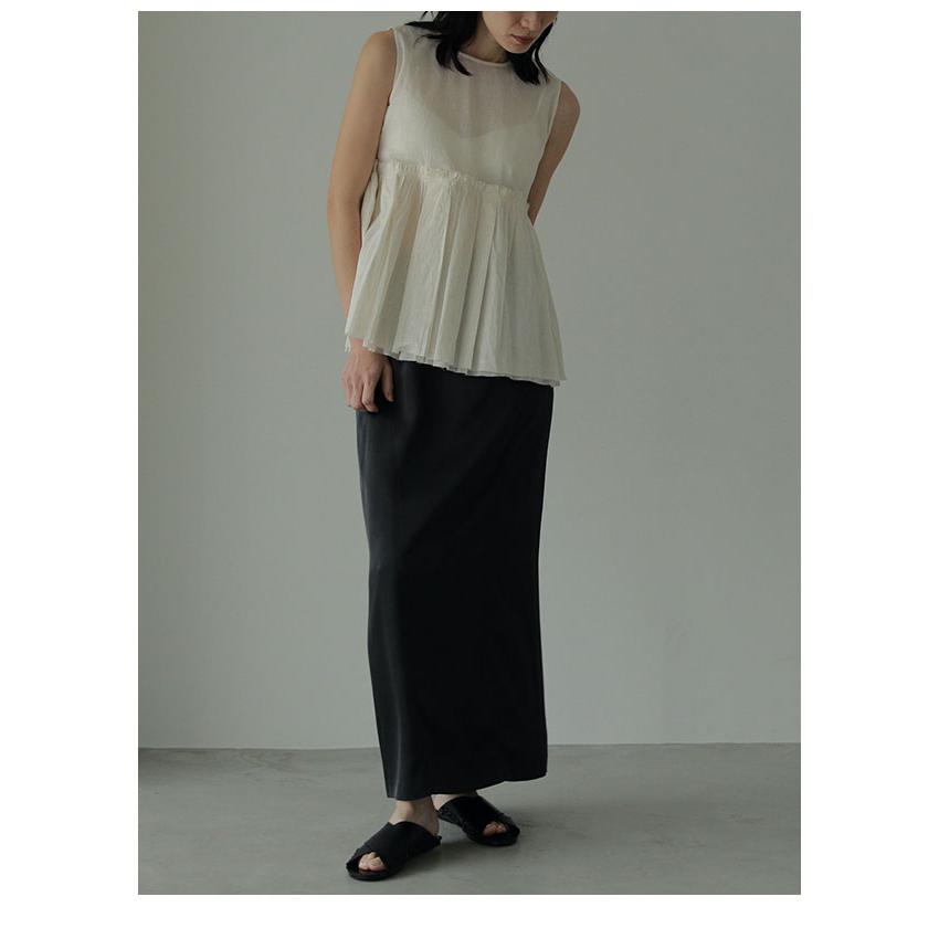anuke 2024SpringSummer アンヌーク トップス Sheer Peplum Tops 9月 