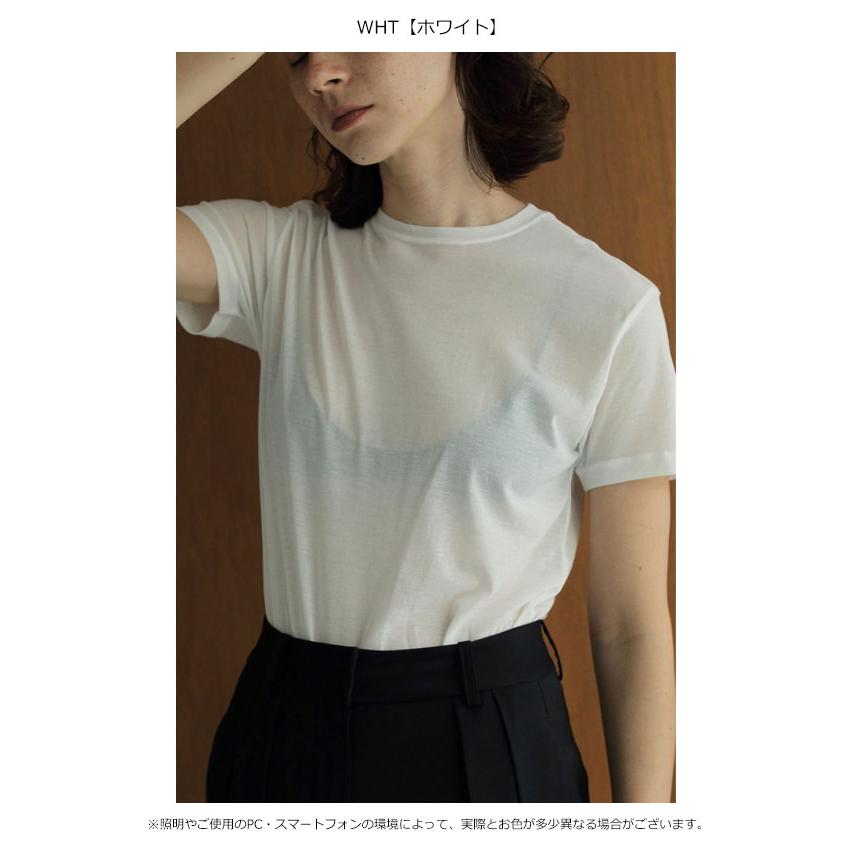 anuke アンヌーク 2025SpringSummer トップス Sheer Slub T anuke アンヌーク 2025SpringSummer トップス Sheer Slub T