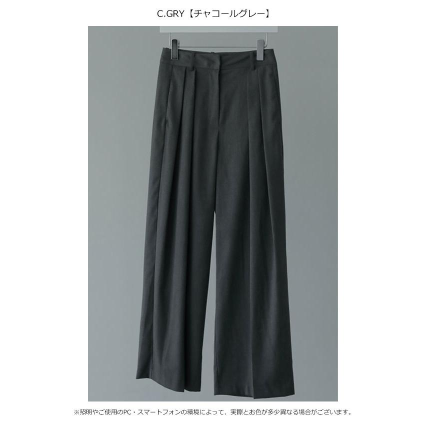 即納】 アンヌーク anuke 2024SpringSummer ボトムス Tuck Twill Pants  