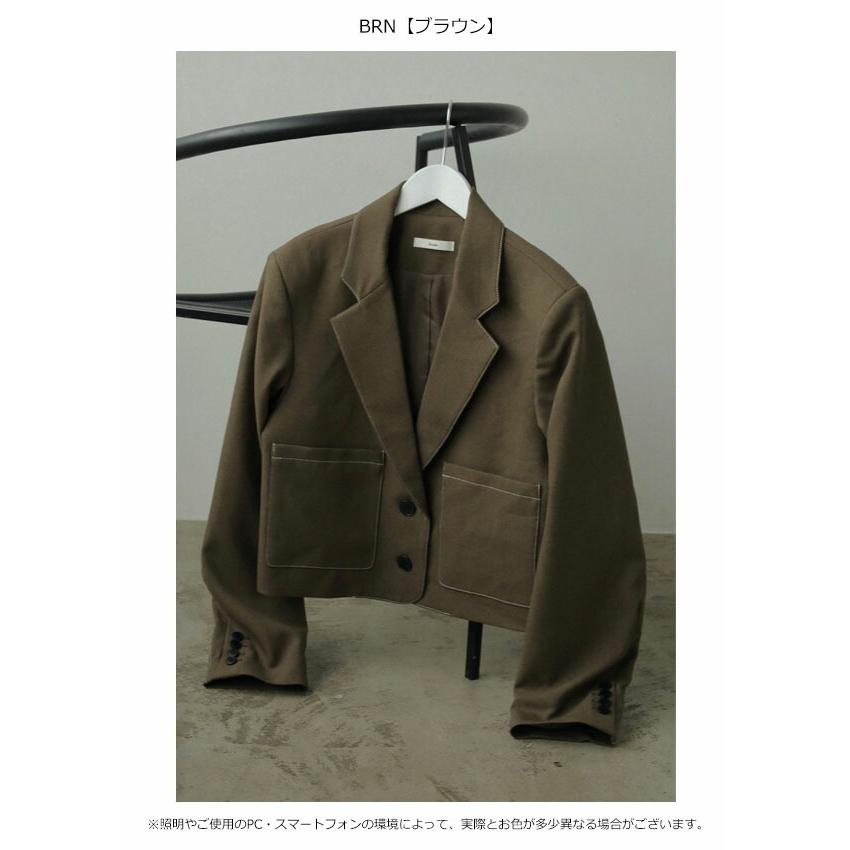 anuke アンヌークHeather Short Jacket ブラウン　38 anuke（アンヌーク） WINTER SALE50%OFF アウター Heather Short