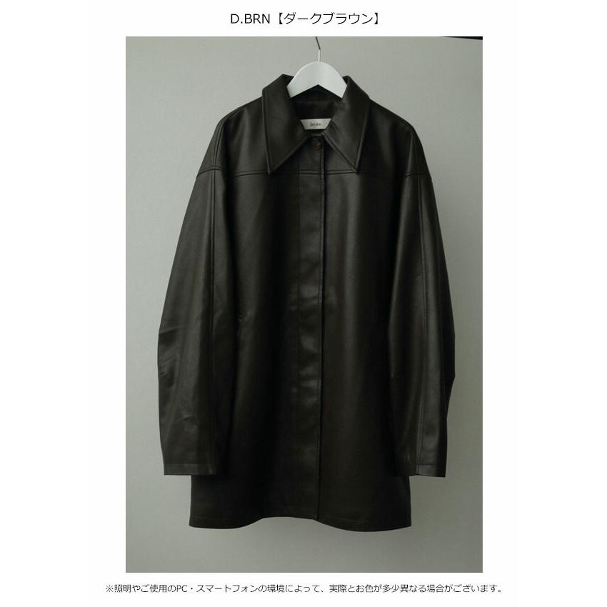 anuke アンヌーク 2024FallWinter アウター Ecoleather Over anuke アンヌーク 2024FallWinter アウター Ecoleather Over