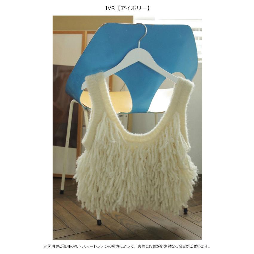 即納】 アンヌーク anuke 2024FallWinter トップス Fringe Knit 