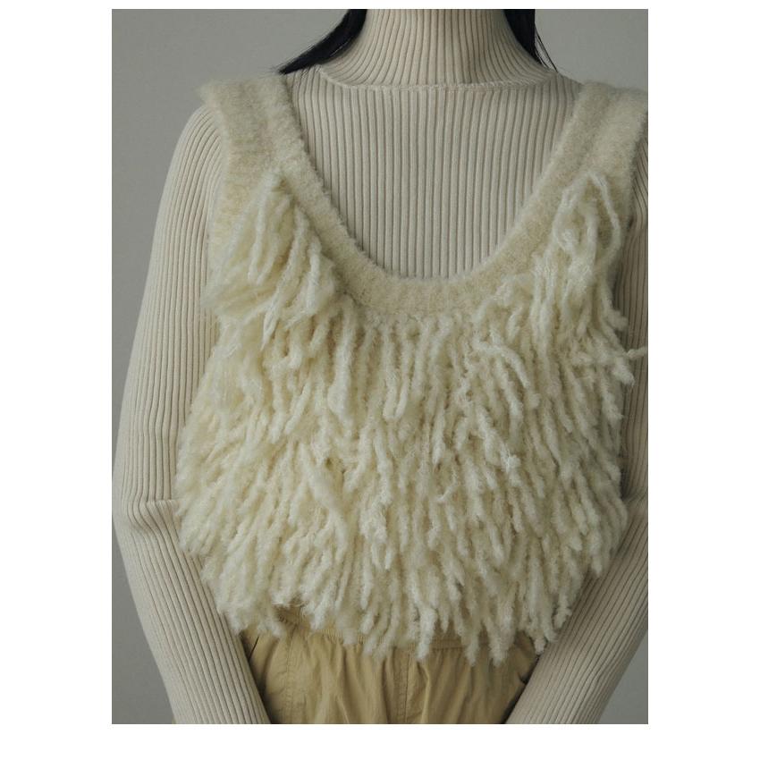 即納】 アンヌーク anuke 2024FallWinter トップス Fringe Knit 