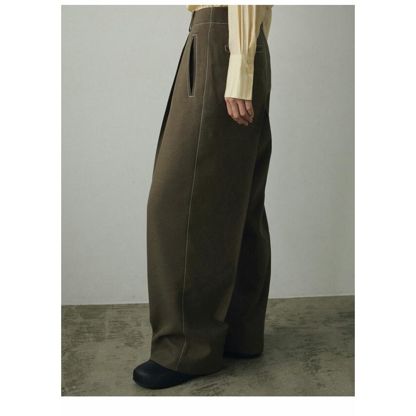 anuke アンヌーク 2024FallWinter ボトムス Heather Tuck Pants