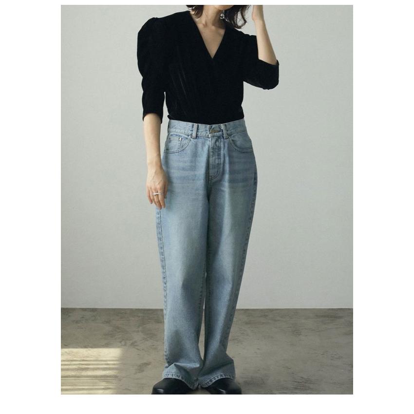 即納】 アンヌーク anuke 2024FallWinter ボトムス Bleach Denim 