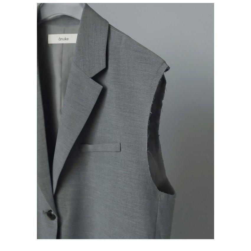 anuke(アンヌーク)cut off Twill Vest ANUKE アンヌーク Cutoff Twill Vest 即日発送 : RAPTURE - 通販