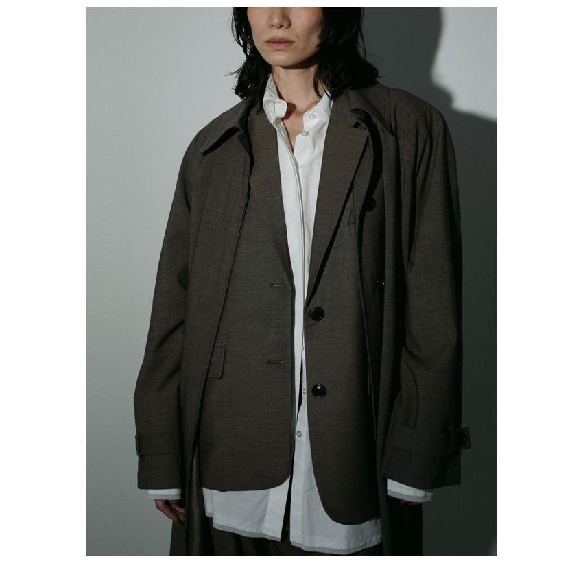 ジャケット・アウター anuke Half Sleeve Jacket Eco Suede Jacket（テーラードジャケット/コート）｜ànuke