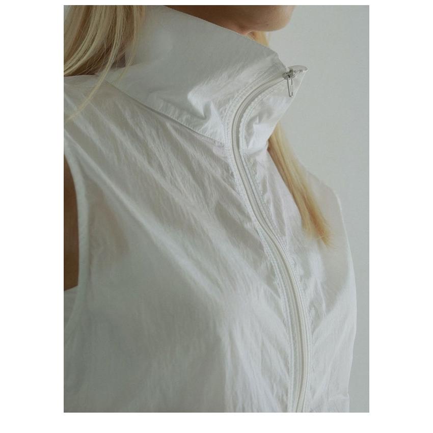 トップス anuke Nylon Sleeveless Blouson White anuke（アンヌーク） anuke 2026SpringSummer アウター Nylon