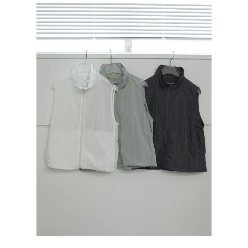 トップス anuke Nylon Sleeveless Blouson White anuke（アンヌーク） anuke 2026SpringSummer アウター Nylon