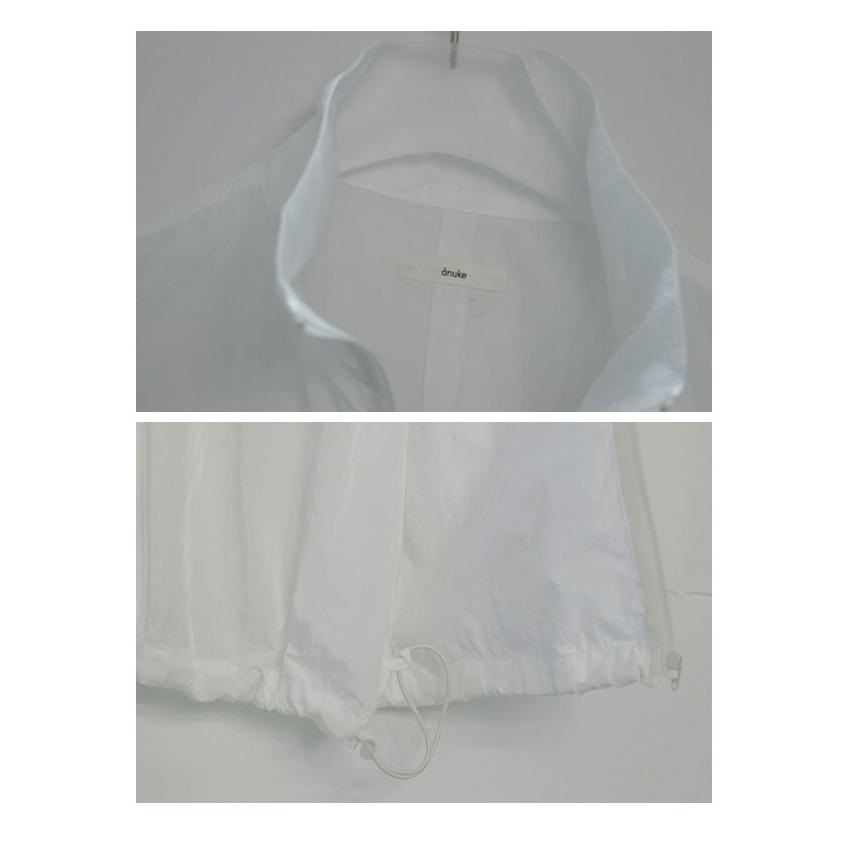 トップス anuke Nylon Sleeveless Blouson White anuke（アンヌーク） anuke 2026SpringSummer アウター Nylon