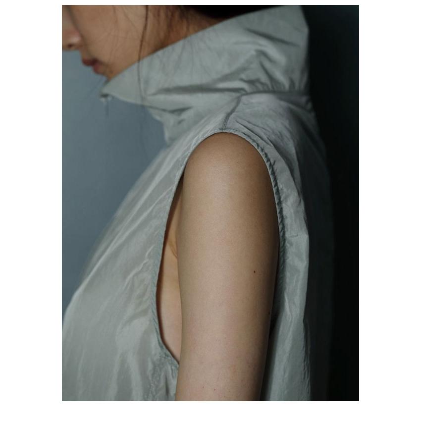 トップス anuke Nylon Sleeveless Blouson White anuke（アンヌーク） anuke 2026SpringSummer アウター Nylon