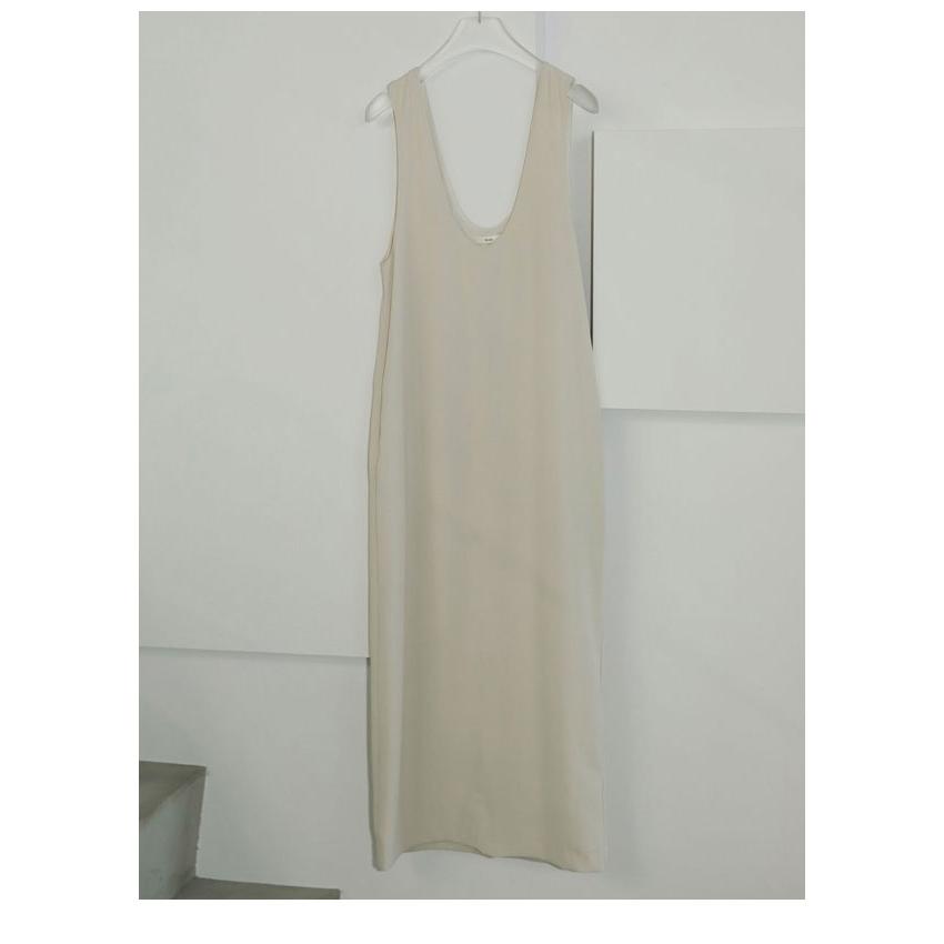 anuke アンヌーク 2025SpringSummer ワンピース Twill Uneck Onepiece 