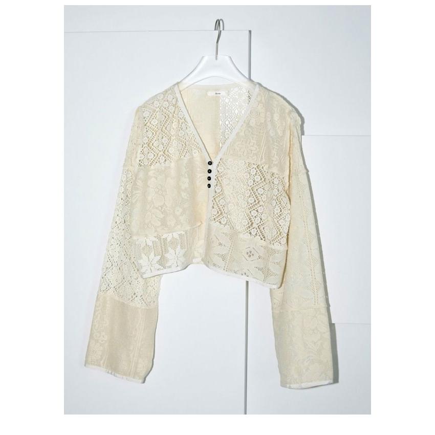 anuke アンヌーク 2025SpringSummer トップス Patchwork Lace
