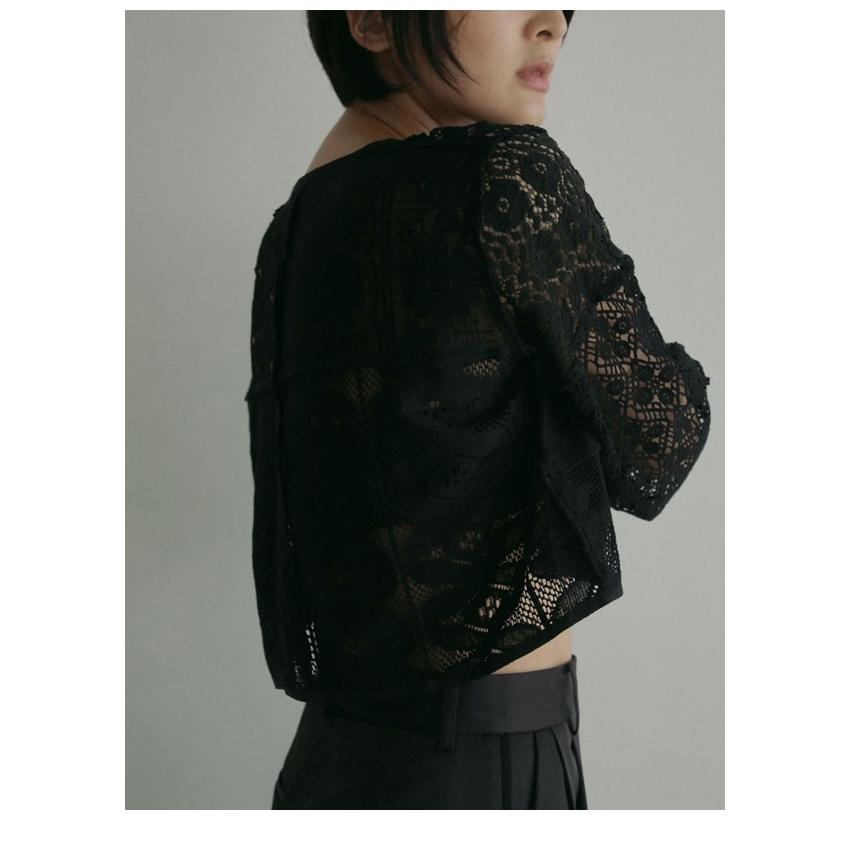 anuke アンヌーク 2025SpringSummer トップス Patchwork Lace Cardigan