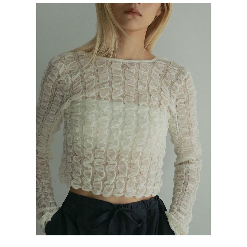 anuke（アンヌーク） anuke 2025SpringSummer トップス Shirring Short