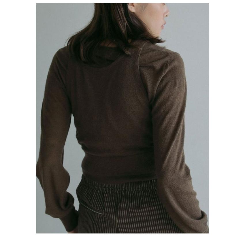 anuke アンヌーク 2025SpringSummer トップス Layered Mohair anuke アンヌーク 2025SpringSummer トップス Layered Mohair
