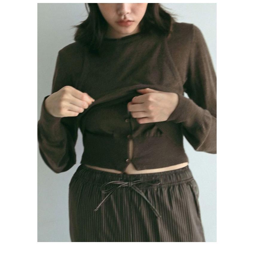 anuke アンヌーク 2025SpringSummer トップス Layered Mohair anuke アンヌーク 2025SpringSummer トップス Layered Mohair