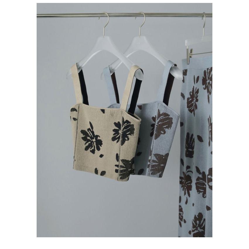 トップス anuke Botanical Knit Camisole anuke（アンヌーク） SALE50%OFF anuke 2025SpringSummer トップス
