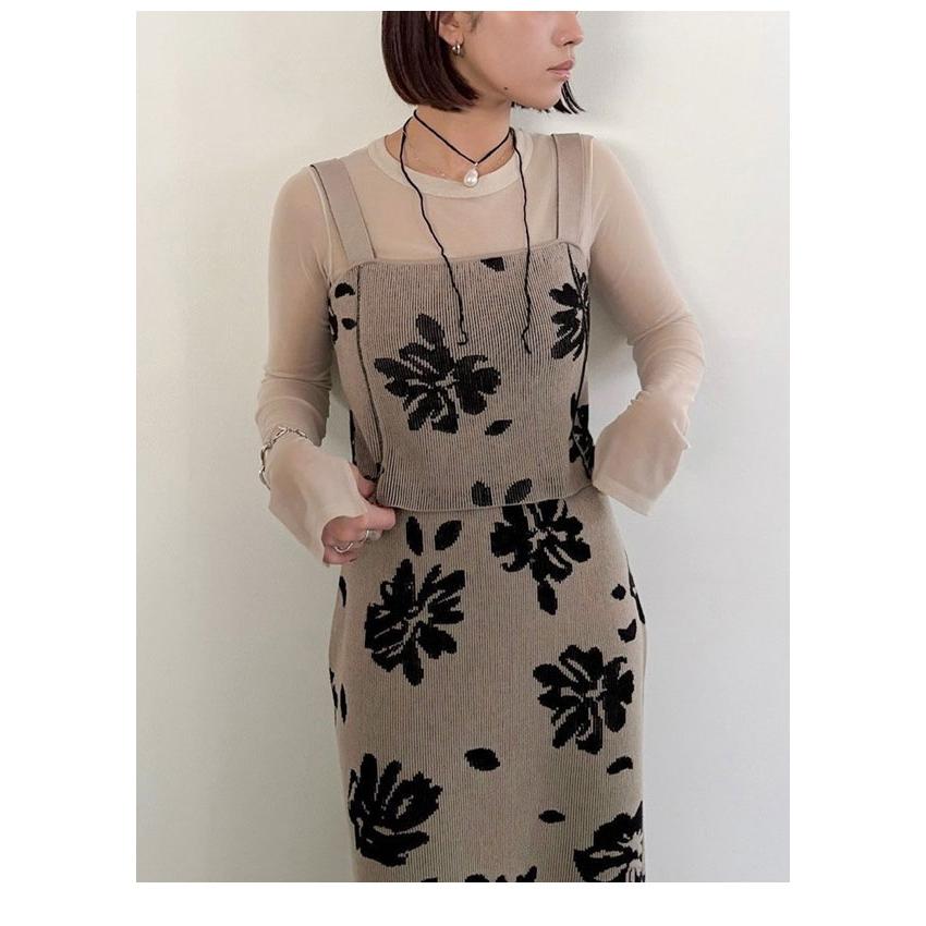 トップス anuke Botanical Knit Camisole anuke（アンヌーク）の「Botanical Knit Camisole（キャミソール
