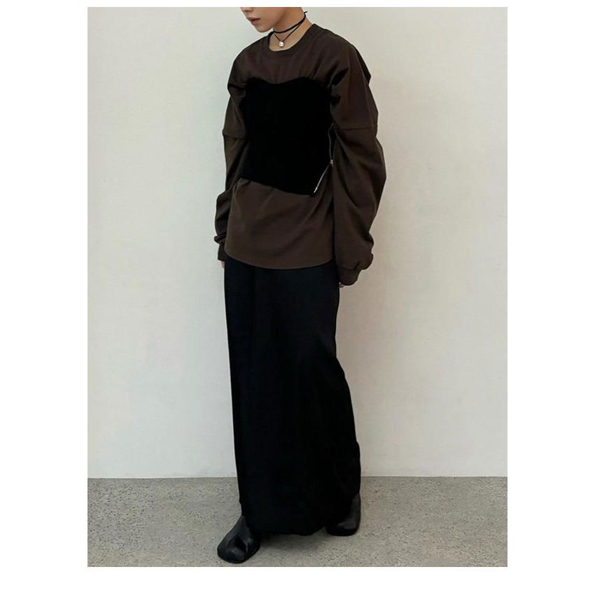 anuke（アンヌーク） anuke 2026Prefall トップス Pattern Big Long T